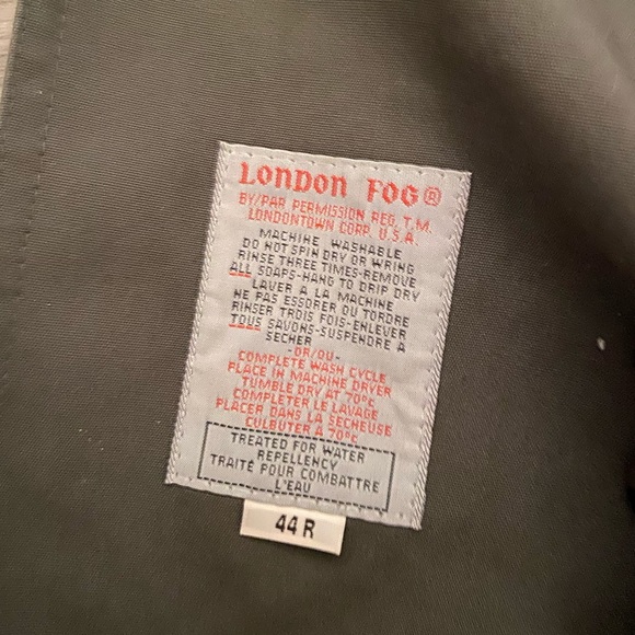 London Fog - Men’s Coat - Size 44R - Dark Green - Picture 3 of 8